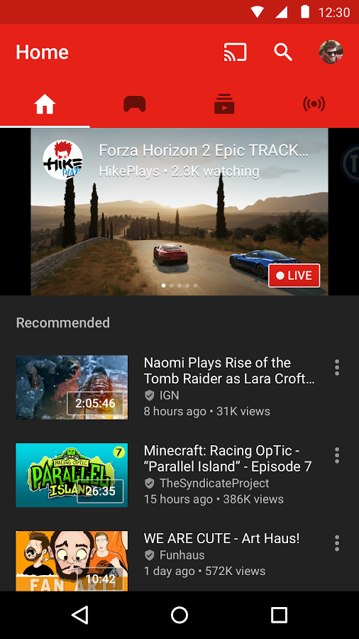 youtube gaming 1.6.19.8 apk for android