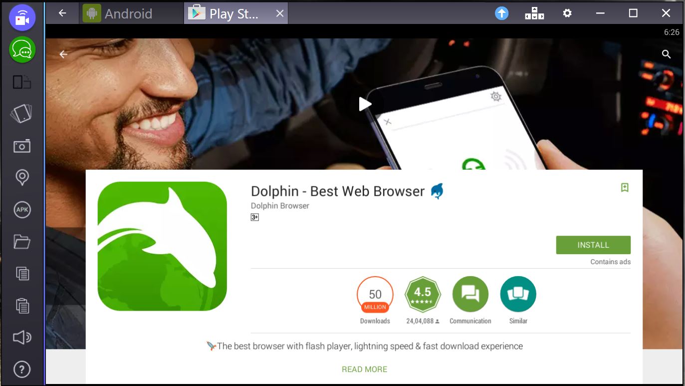 dolphin browser for pc online