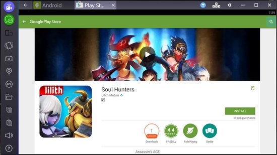 soul hunters for pc bluestacks download