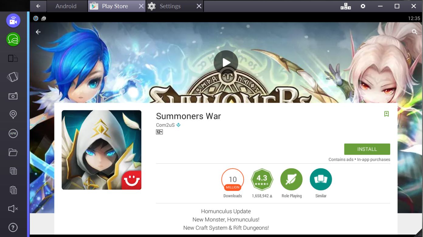 summoners war for pc bluestacks